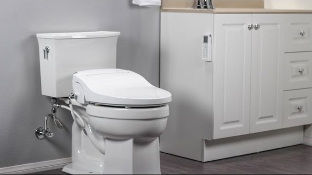 Toilet with bidet attachment